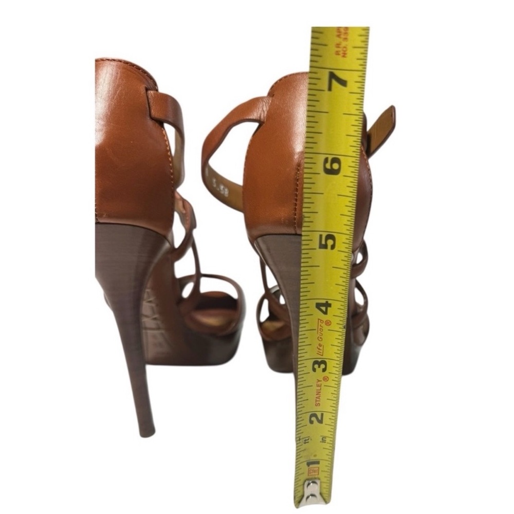 Ralph Lauren Purple Label Tan Leather Sandals - Picture 5 of 7